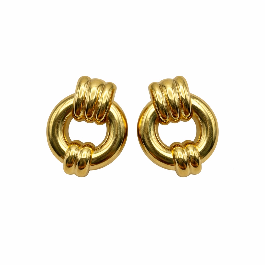 Stainless Steel Knot Stud Earrings
